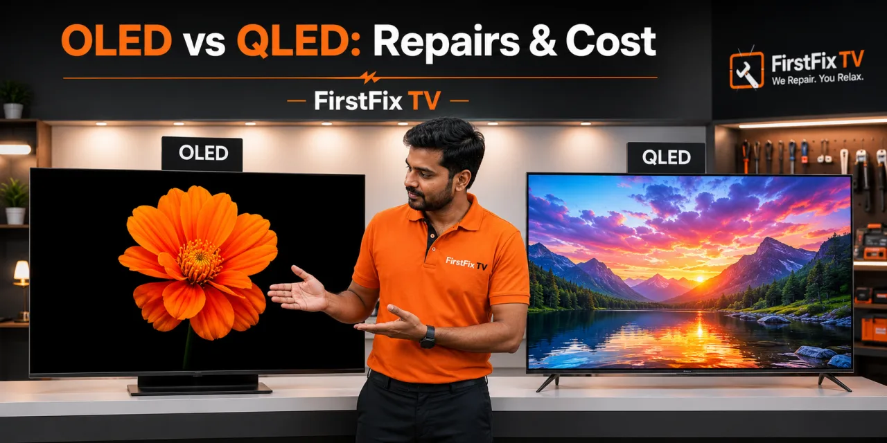 OLED vs QLED: What It Means for Repairs & Cost