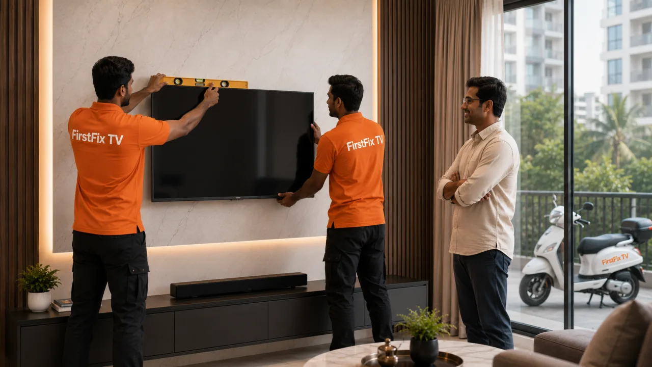 TV Installation & Wall Mounting by FirstFix TV in Mumbai