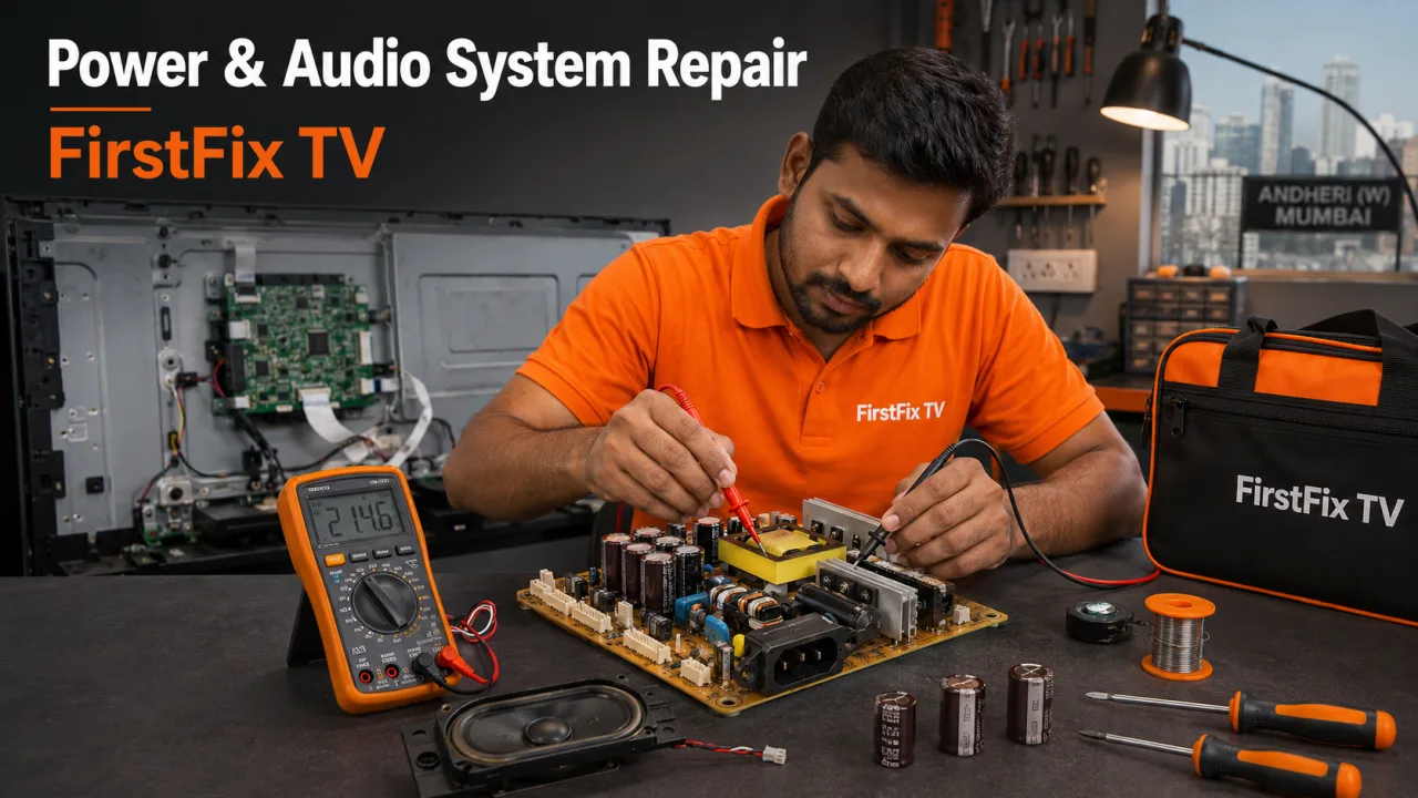 Power & Audio System Repair by FirstFix TV in Mumbai