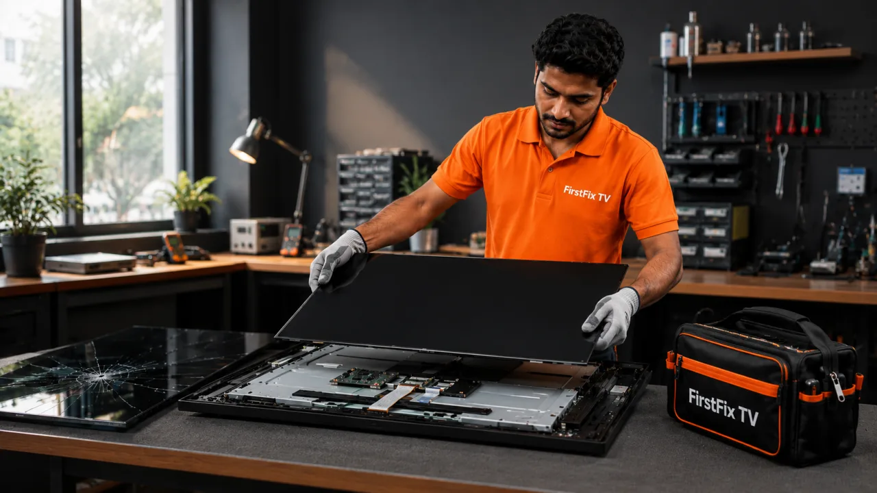 TV Screen & Panel Repair by FirstFix TV in Mumbai
