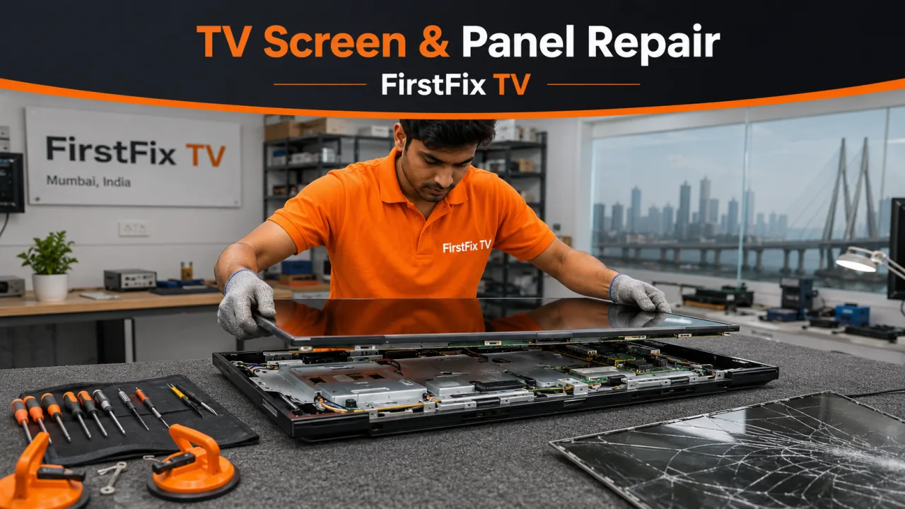 Expert TV Screen & Panel Repair by FirstFix TV in Mumbai